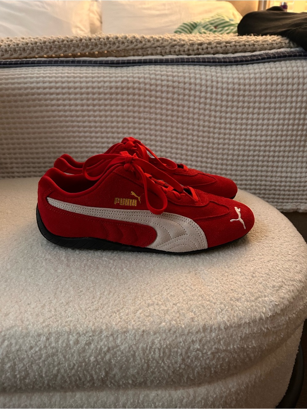Red Puma Speedcat Sneakers (NWOT or Box) Women's size 10 - Picture 2 of 3
